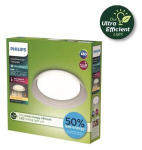 Philips UltraEfficient 8720169300972 Fleta stropní svítidlo D350mm LED 10W/1850lm 2700K průhledná, SceneSwitch