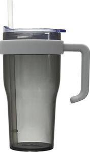 CMP KA0671 Plastový hrnek s brčkem a ouškem, 600 ml, hnědý