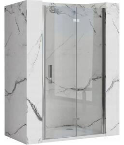 Rea - MOLIER skládací sprchové dveře 90x190cm, chromový profil - čiré sklo, REA-K8539