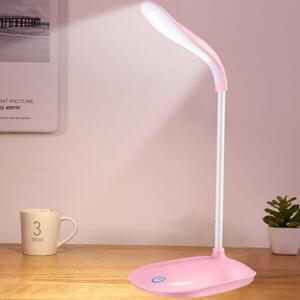HJ Přenosná stolní lampa USB LED Barva: růžová/ Pink