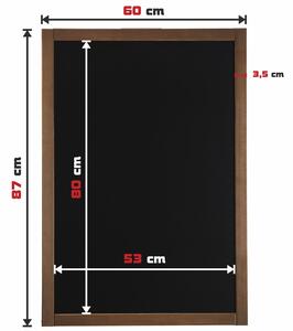 Probal tabule černá křídová v dřevěném rámu 60 x 87 cm