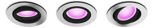 Philips HUE White and color Ambiance 8720169318854 Centura zápustné svítidlo GU10 4,2W/350lm 2000-6500K+RGB hliník 3-set
