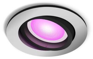 Philips Hue White and color ambiance 8720169318793 Centura zápustné svítidlo D90mm GU10 4,2W/350lm 2000-6500K+RGB hliník