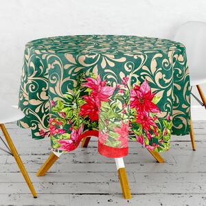 Ubrus PVC kulatý FL-1495-01 – Vánoční(různé velikosti)