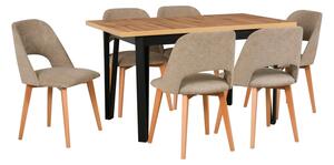 Drewmix Jídelní židle MONTI 4 + dřevo: ořech