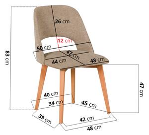 Drewmix Jídelní židle MONTI 4 + dřevo: grandson