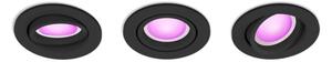 Philips HUE White and color Ambiance 8720169318977 Centura zápustné svítidlo GU10 4,2W/350lm 2000-6500K+RGB černá 3-set