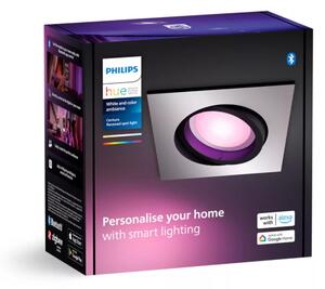 Philips Hue White and color ambiance 8720169319158 Centura zápustné svítidlo GU10 4,2W/350lm 2000-6500K+RGB hliník
