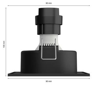 Philips Hue White and color ambiance 8720169319158 Centura zápustné svítidlo GU10 4,2W/350lm 2000-6500K+RGB hliník