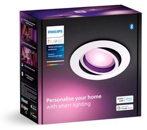 Philips Hue White and color ambiance 8720169319035 Centura zápustné svítidlo D90mm GU10 4,2W/350lm 2000-6500K+RGB bílá