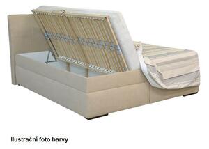 Leona 2 dvoulůžková postel 180 cm, tmavě šedá
