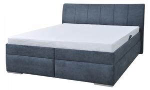 Leona 2 dvoulůžková postel 180 cm, tmavě šedá