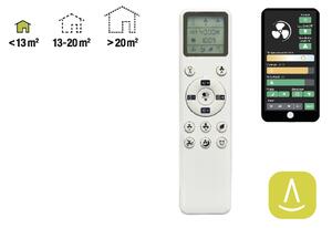 Mantra 9066 Groenland S, lopatkový ventilátor se svítidlem a dálk. ovladačem, LED 24W 2700-5000K, bílá, průměr 102cm