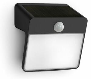 Philips Yarixa solární venkovní nástěnné svítidlo s čidlem LED 2,2W 2700K, černá