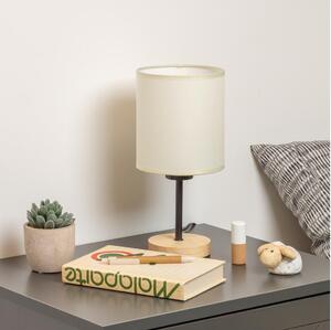 Brilagi - Stolní lampa NUBILA WOOD 1xE27/25W/230V dub/černá/krémová