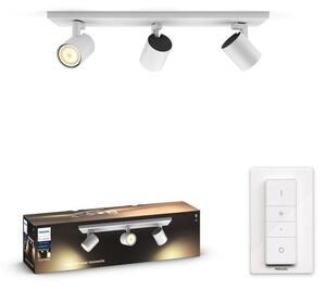 Philips Hue White Ambiance 8720169320536 Runner stropní bodové svítidlo 3xGU10 +SWITCH 3x4,2W/400lm 2200-6500K bílá bluetooth