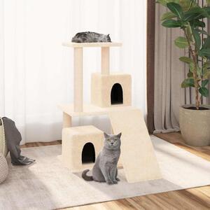 Škrabadlo pro kočky se sisalovými sloupky krémové 82 cm 171663