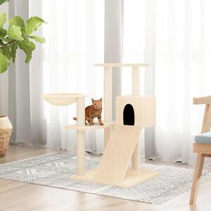 Škrabadlo pro kočky se sisalovými sloupky krémové 82 cm 171666