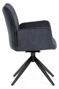 Židle jídelní modrá otočná AJZ103M