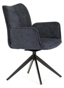 Židle jídelní modrá otočná AJZ103M