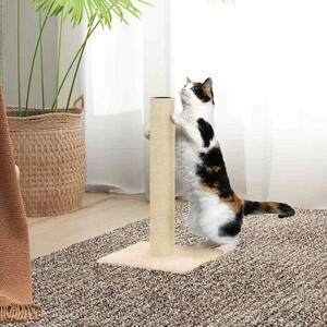 Škrabadlo pro kočky krémové 22 x 22 x 45 cm 171675