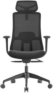 Mercury Kancelářská židle WISDOM, černý plast, tmavě šedá