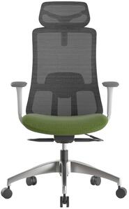 Mercury Kancelářská židle WISDOM, šedý plast, zelená