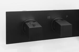 DIMY podomítková sprchová termostatická baterie s ruční sprchou, 2 výstupy,černá