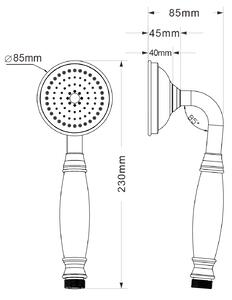 Sapho DREAMART ruční sprcha, 230mm, chrom