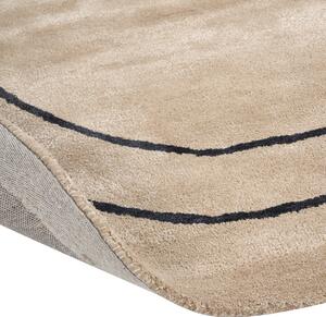 Viskózový koberec ⌀ 200 cm béžový DIGRI