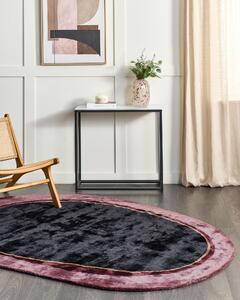 Viskózový koberec 160 x 230 cm černý PITHORO