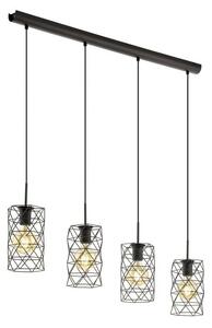 Eglo 97066 ESTEVAU Závěsné svítidlo E27 4X60W tmavohnědá