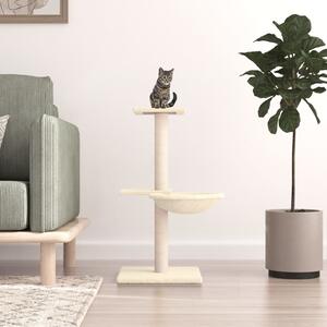 Škrabadlo pro kočky se sisalovými sloupky krémové 72 cm 171768