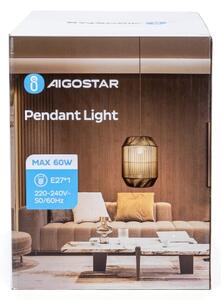 Aigostar - Lustr na lanku 1xE27/60W/230V černá