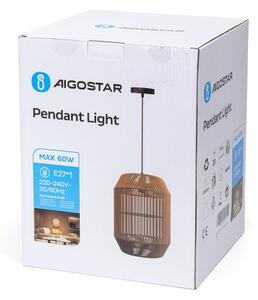 Aigostar - Lustr na lanku 1xE27/60W/230V béžová