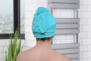 Rychleschnoucí turban na vlasy RENA tyrkysový