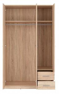 Nepo Plus Šatní skříň SZF3D2S Dub Sonoma