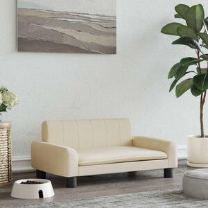 Pelíšek pro psy krémový 70 x 45 x 30 cm textil 171857