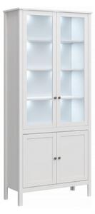 ARTEN (NANO Systems s.r.o.) Vysoká vitrína OLE-2D2W (Bílá)