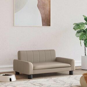Pelíšek pro psy cappuccino 70 x 45 x 30 cm umělá kůže 171867