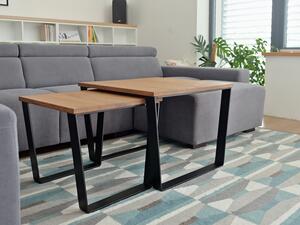Konferenční stolky –⁠⁠⁠⁠⁠⁠⁠⁠⁠⁠⁠⁠⁠⁠⁠⁠ set Skřivan větší a menší Varianty velikostí stolů (D x Š x V): 50x50x45 a 65x65x50 (cm)