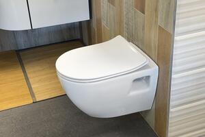 Sapho, PAULA závěsná WC mísa, 35,5x50cm, bílá, TP325