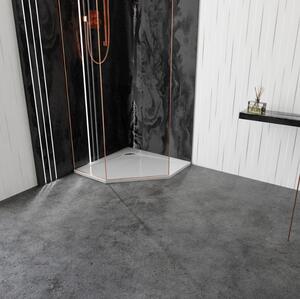 Vayer Boomerang pětiúhelníková sprchová vanička, litý mramor