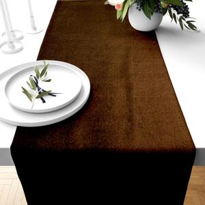 Ervi dekorační běhoun na stůl - Rasel tmavě hnědý