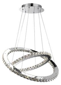 GLOBO 67032-60 MARILYN krištálové závěsné svítidlo LED D640mm 60W/2840lm 4000K chrom