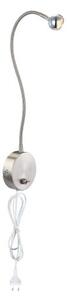 GLOBO 24109W SERPENT nástěnné svítidlo LED 3W/150lm 3000K matný nikl