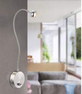 GLOBO 24109W SERPENT nástěnné svítidlo LED 3W/150lm 3000K matný nikl