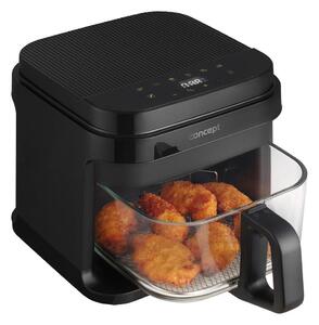 Concept FR5500 - Horkovzdušná fritéza GLASS & FAST 5,5 l 1200W/230V černá