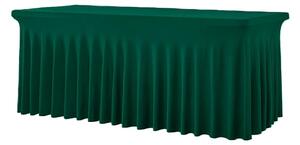 TENTino Elastický potah SKIRTING na skládací stůl 180-183x76 cm VÍCE BAREV Barva ubrusu: TMAVĚ ZELENÁ / WILLOW GREEN