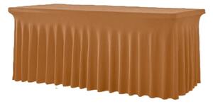 TENTino Elastický potah SKIRTING na skládací stůl 180-183x76 cm VÍCE BAREV Barva ubrusu: ZLATÁ / GOLD